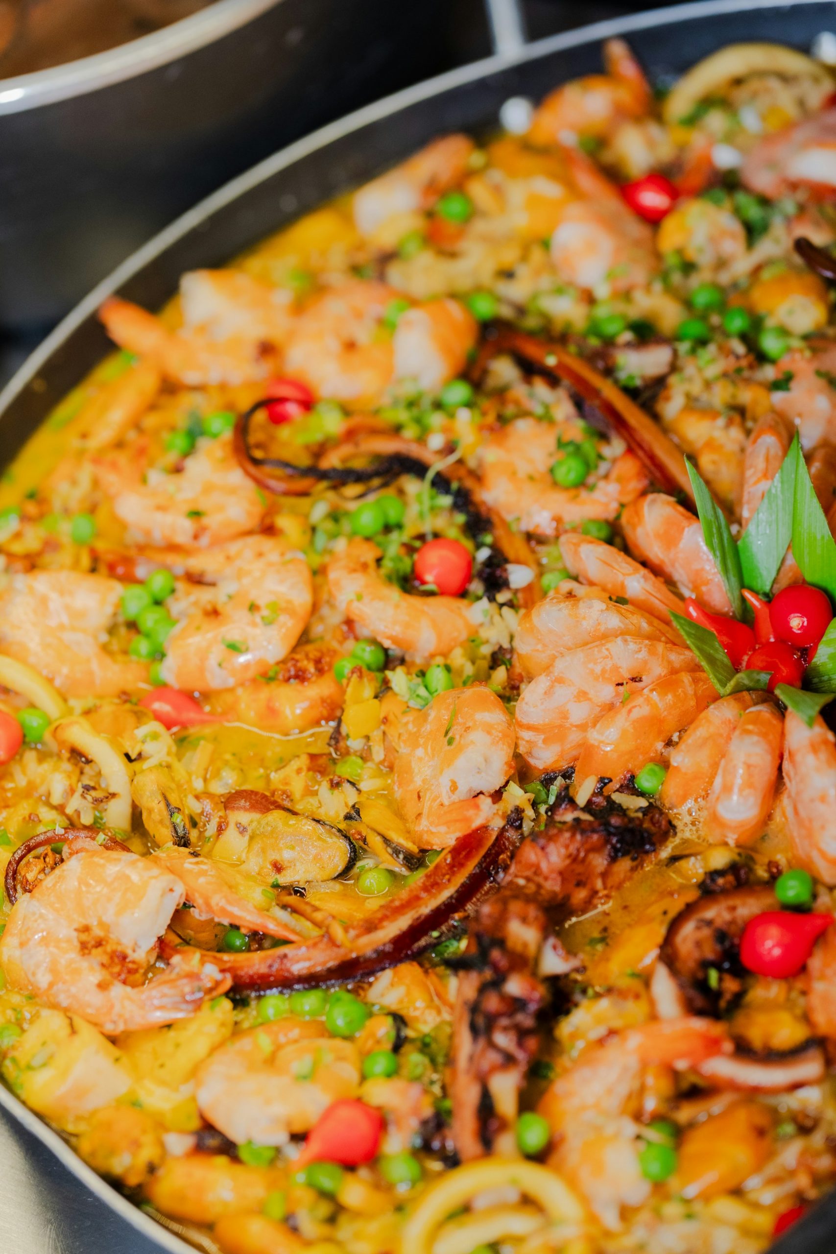 A seafood rice dish, illustrative of the region's autumn table